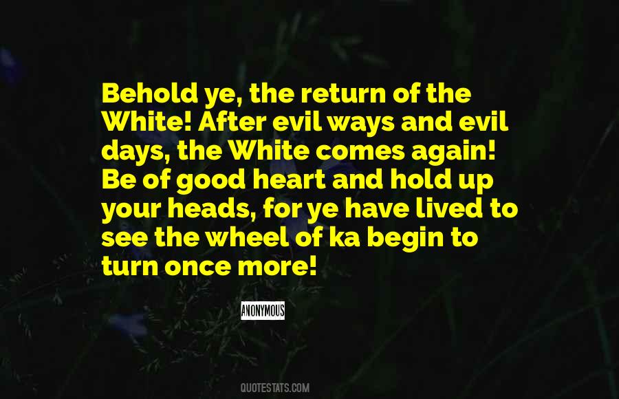 Return Of Good Quotes #1164750
