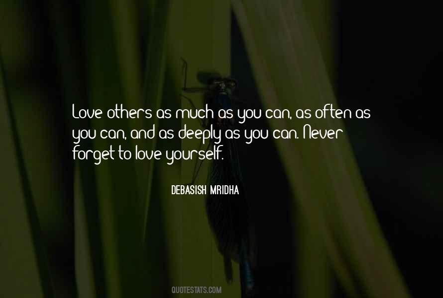 Forget Others Quotes #1145434