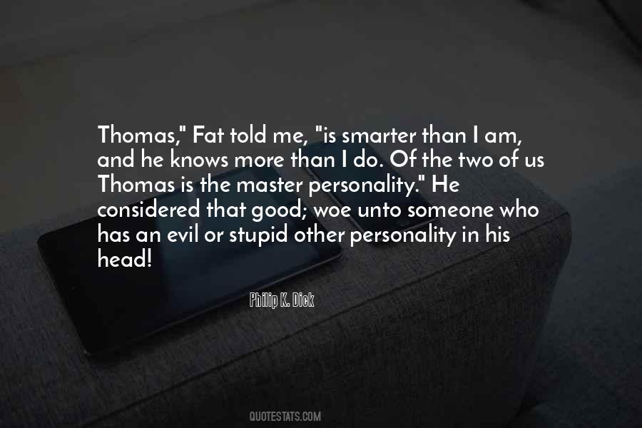 Evil Personality Quotes #1143098