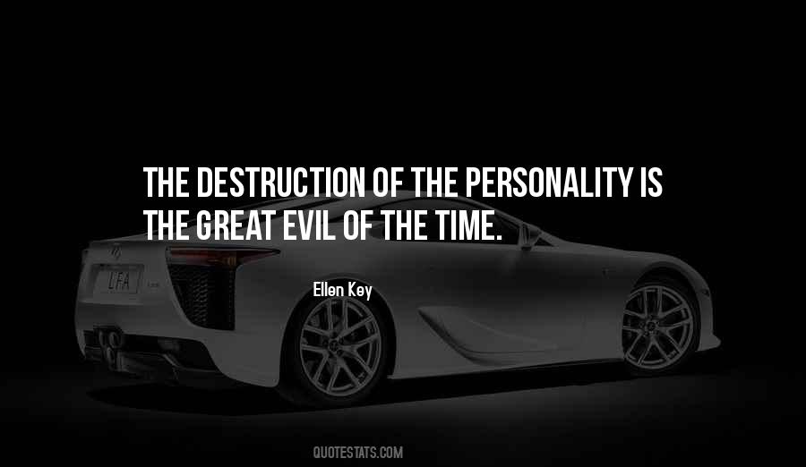 Evil Personality Quotes #455134