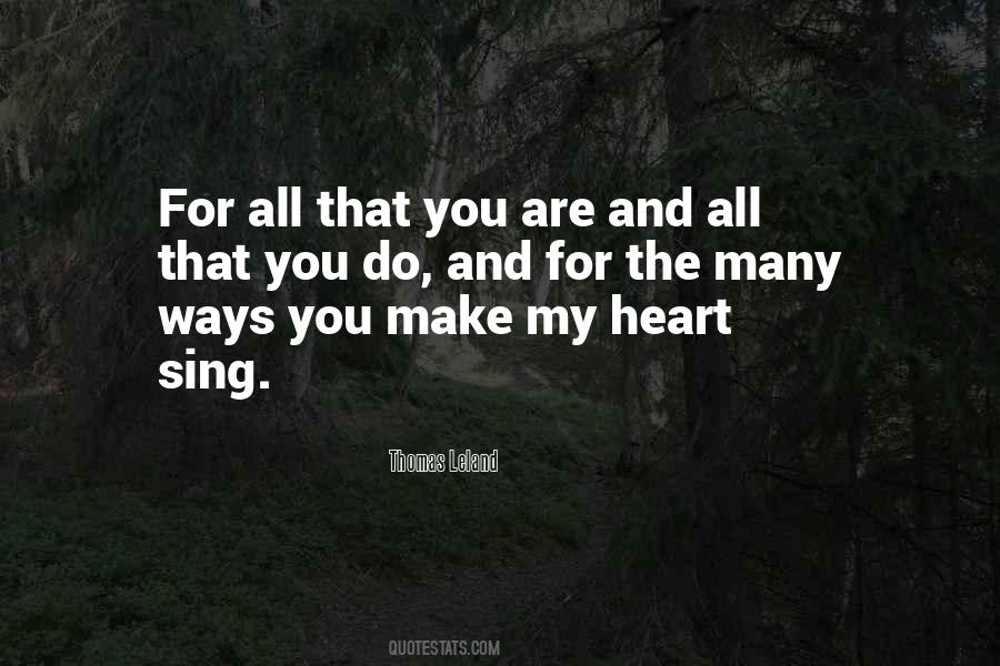 You Make My Heart Quotes #1791953