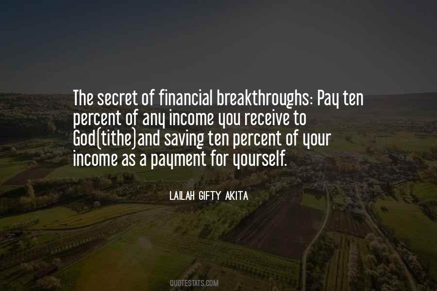 Financial Saving Quotes #1706605
