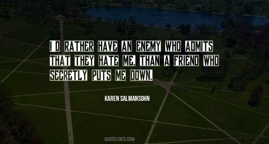 Friendship Enemy Quotes #143564