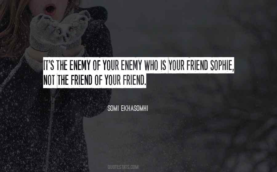 Friendship Enemy Quotes #1657162