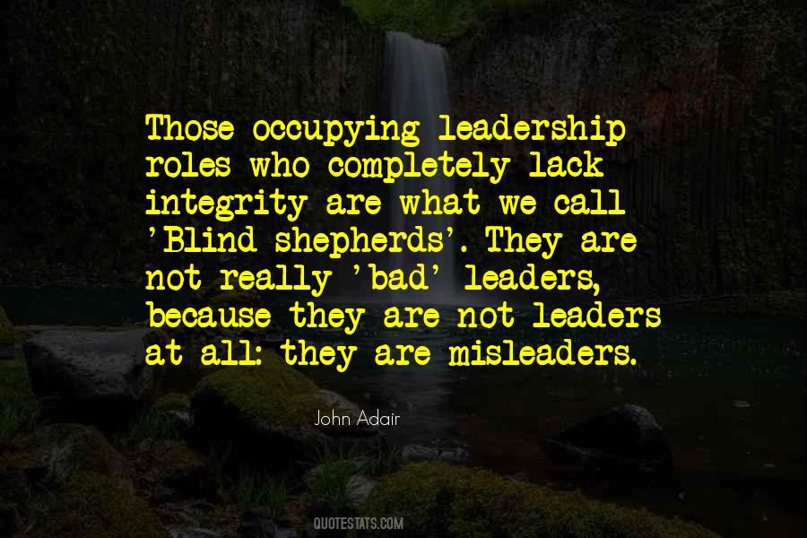 Integrity Leadership Quotes #21397