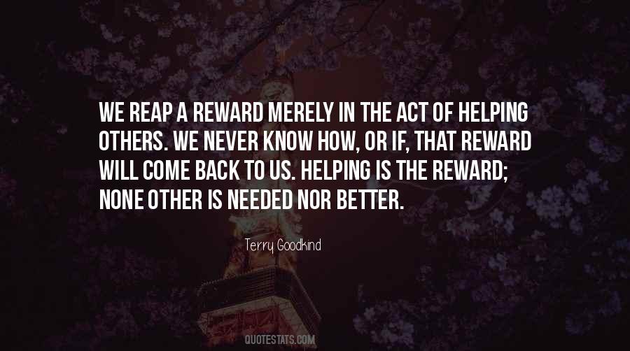 The Reward Quotes #1384134