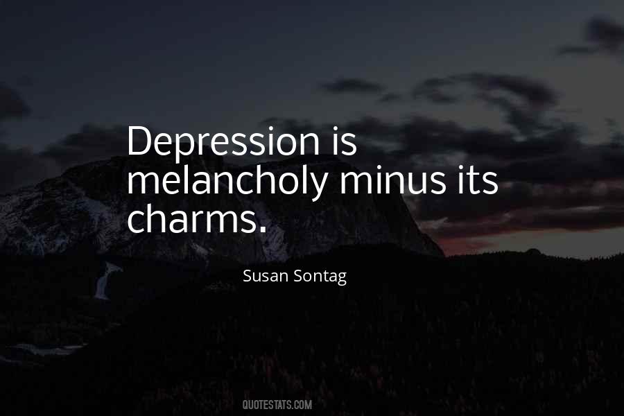 Depression Is Quotes #1683634