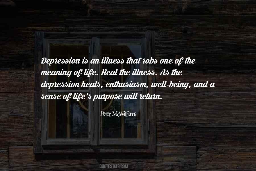 Depression Is Quotes #1754896