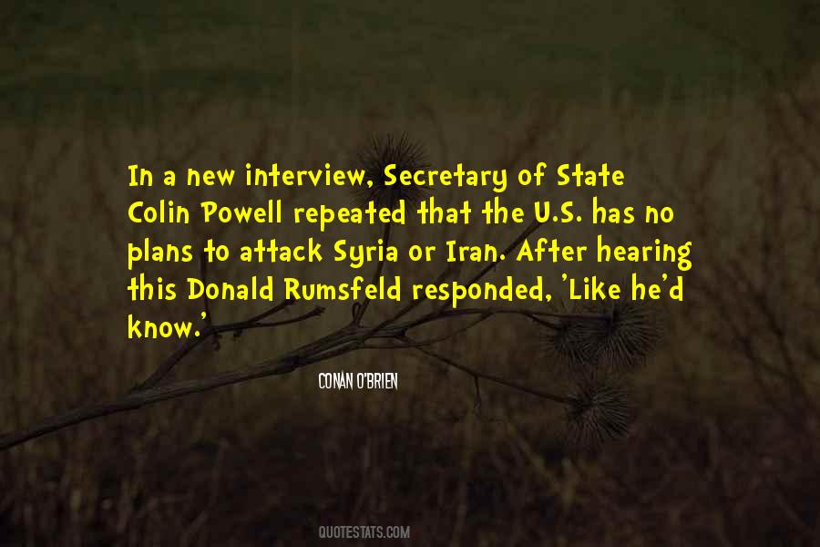 Secretary Rumsfeld Quotes #922664