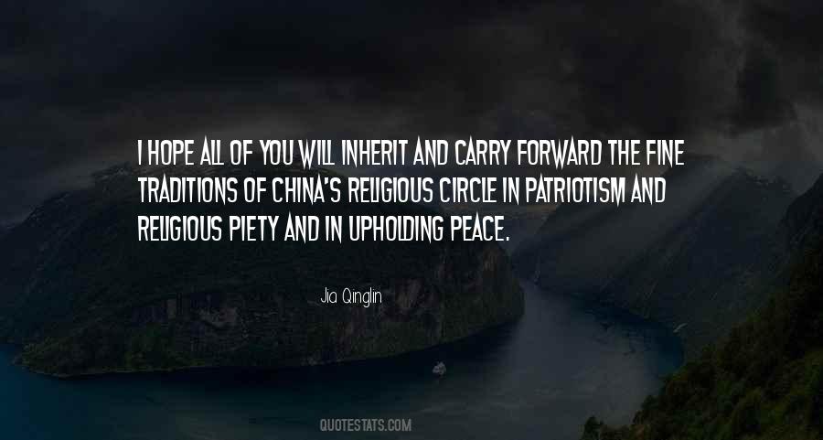 Religious Peace Quotes #1267177
