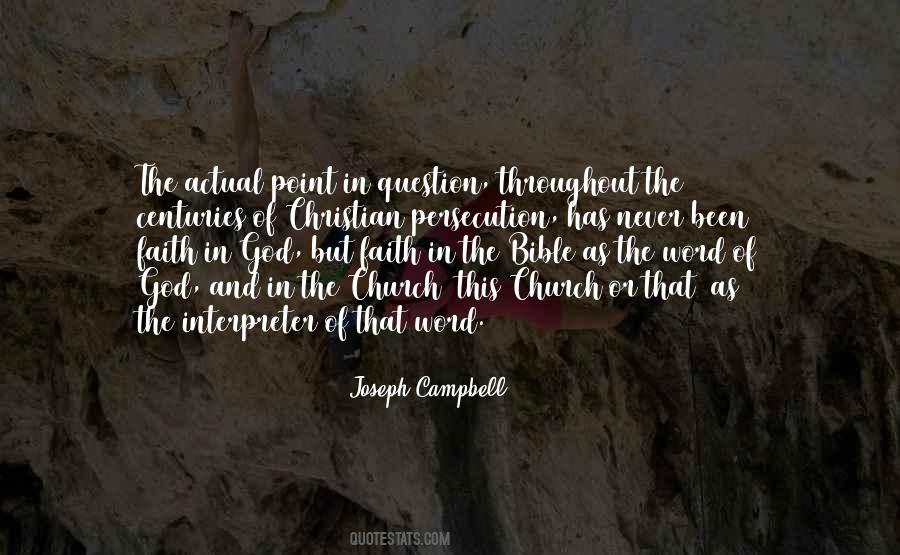 Persecution Of The Church Quotes #1716720