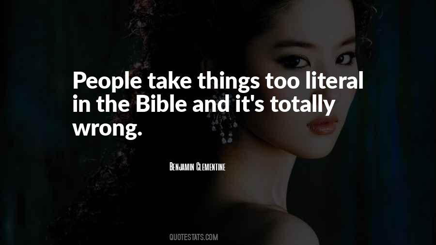 Literal Bible Quotes #1376545