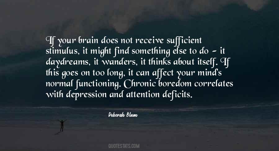 Boredom Depression Quotes #74923