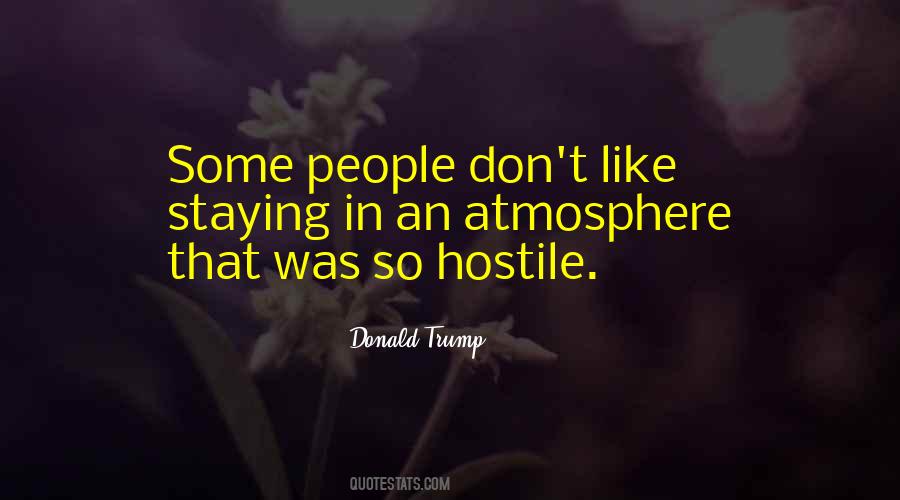 Quotes About Hostile People #1000857