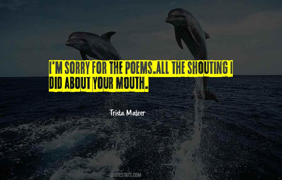 Sorry Poetry Quotes #1107211