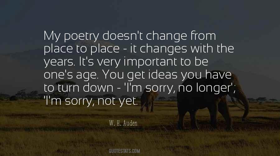 Sorry Poetry Quotes #22900