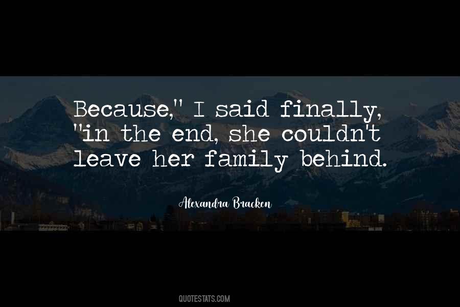 Family Until The End Quotes #274338