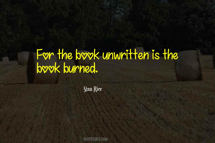 I Burned The Book Quotes #209528