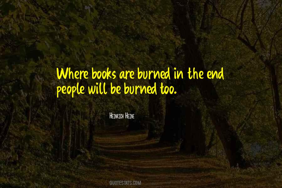 I Burned The Book Quotes #956714