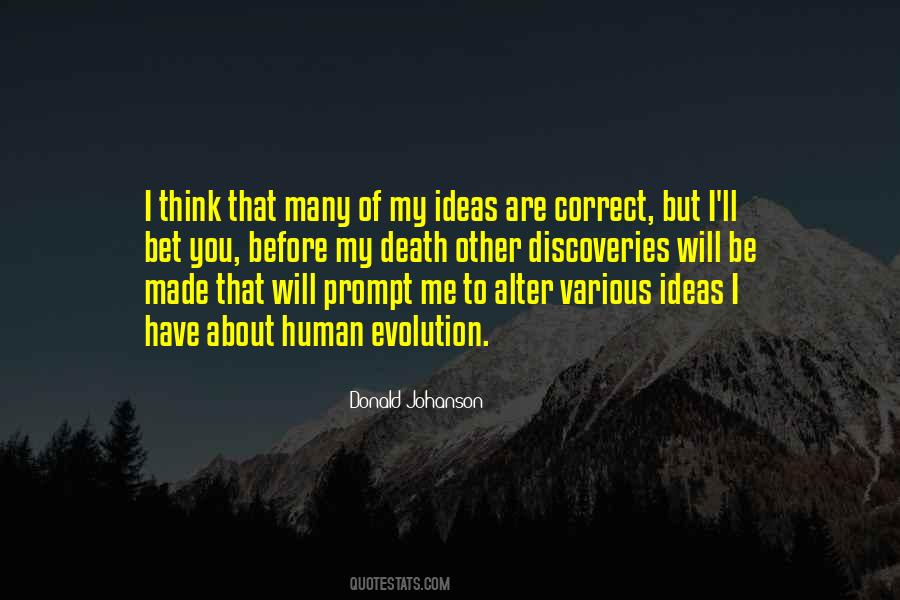My Evolution Quotes #1158379