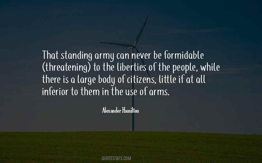 Standing Army Quotes #890724