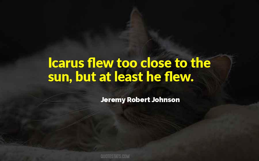 Flew Too Close To The Sun Quotes #196515