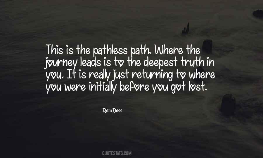 Journey Path Quotes #790192
