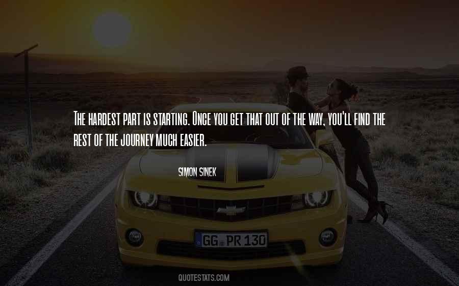 Starting The Journey Quotes #895854