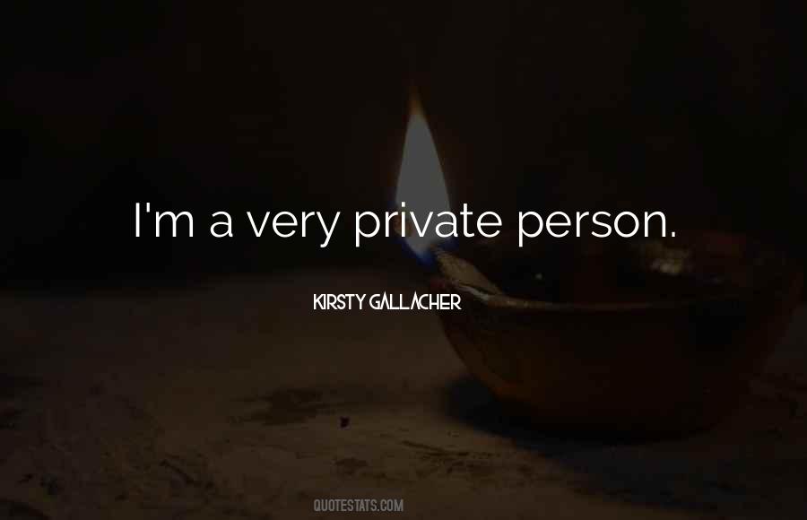 A Private Person Quotes #741457