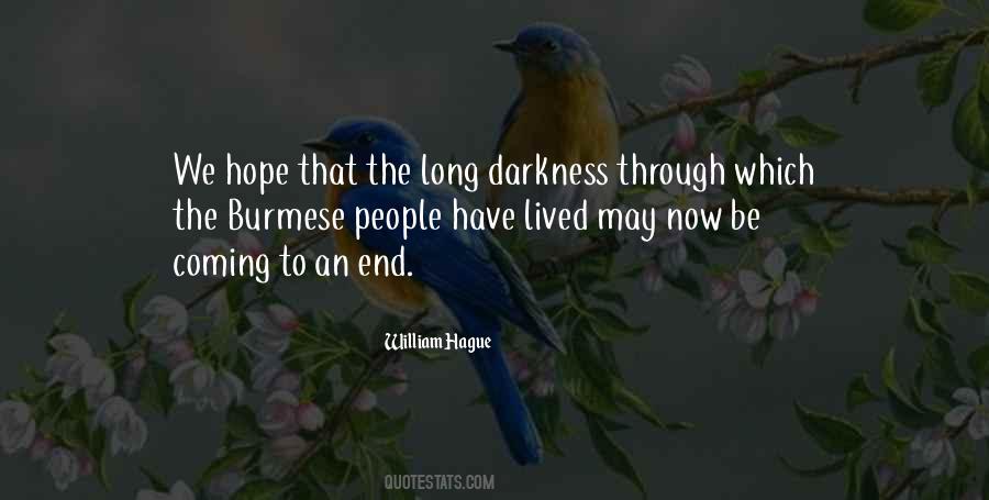 Darkness Hope Quotes #1392939