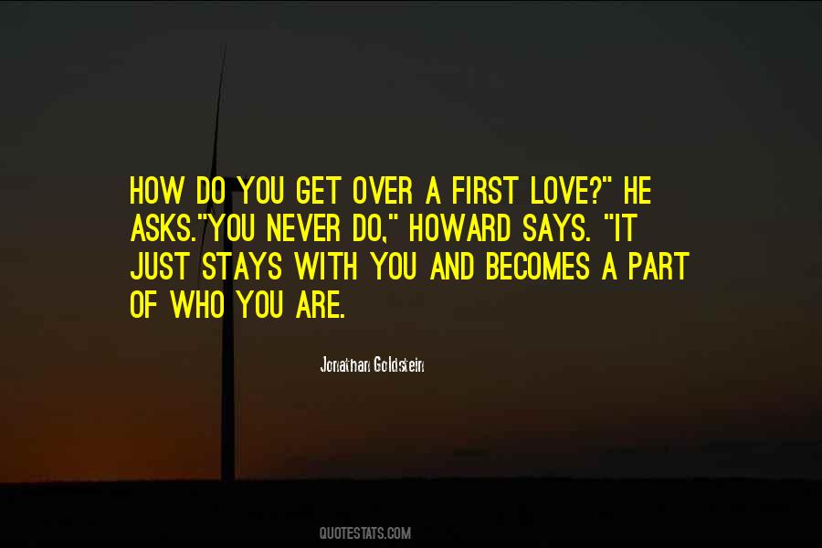 Never Get Over It Quotes #124052
