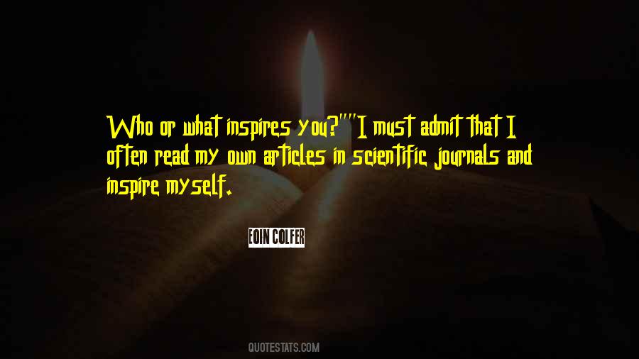 I Inspire Myself Quotes #732009