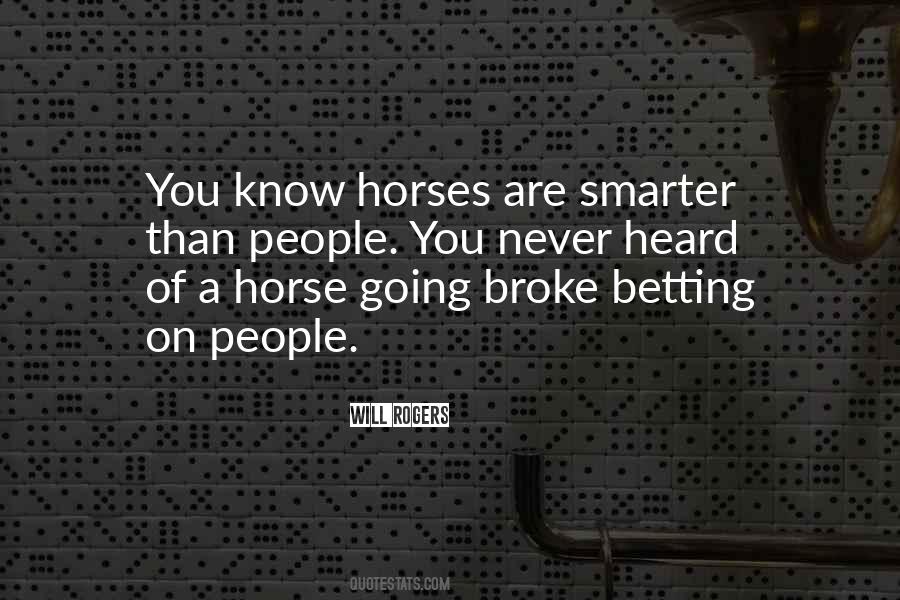 Quotes About Horse People #1186188