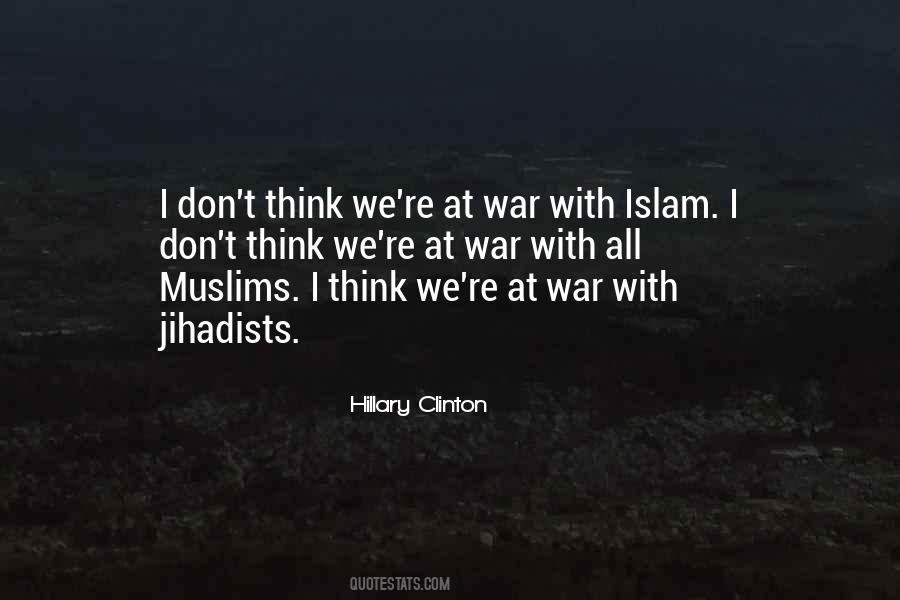 Islam War Quotes #1484144