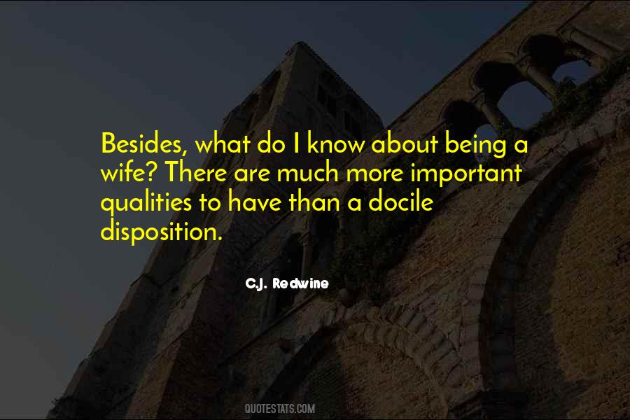 Wife Important Quotes #207184