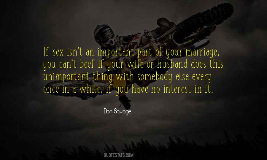 Wife Important Quotes #991416