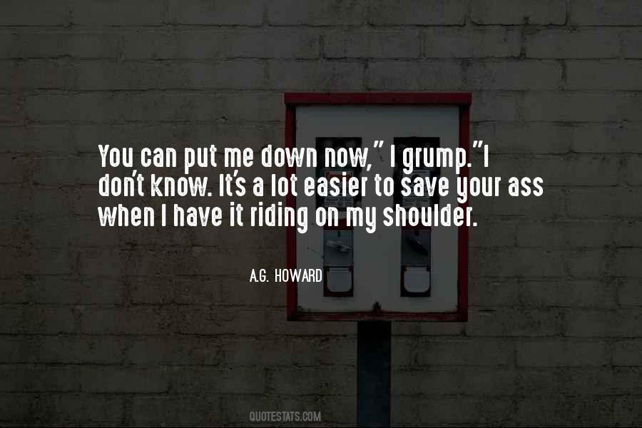 On My Shoulder Quotes #971358