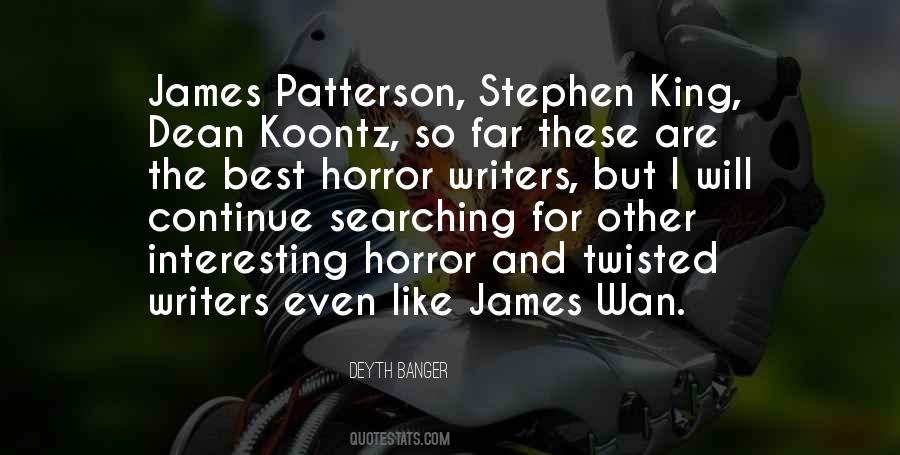 Quotes About Horror Writers #123795