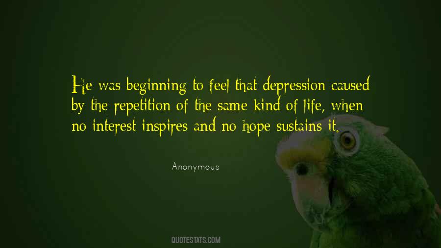 Hope Depression Quotes #1371860