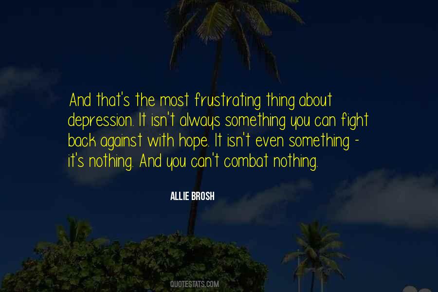 Hope Depression Quotes #1626124
