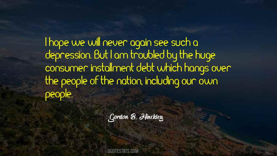Hope Depression Quotes #825370