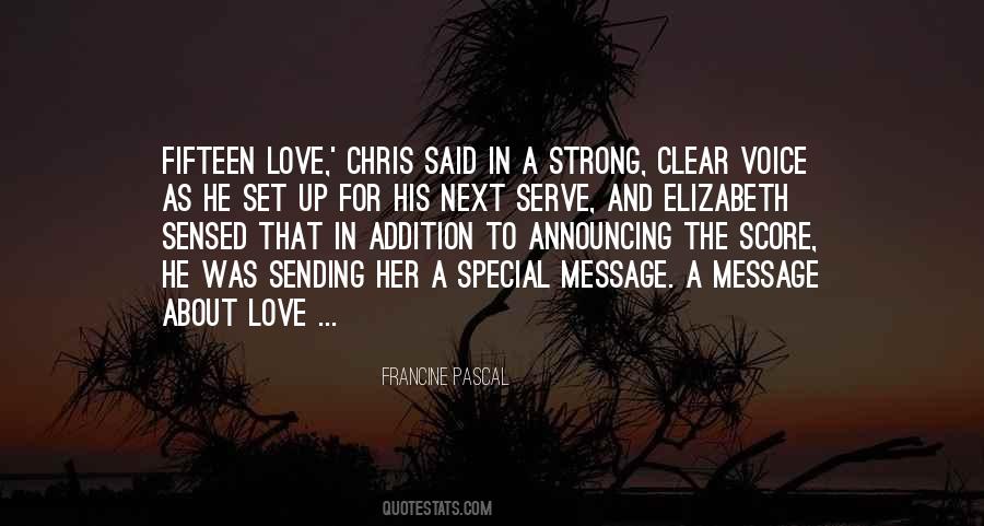Love His Voice Quotes #1552409