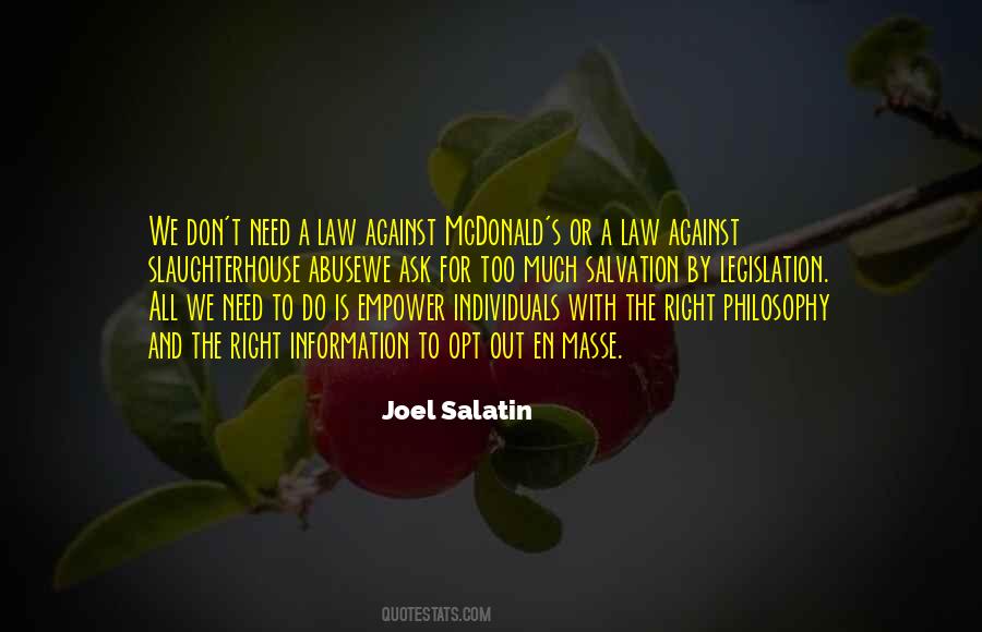 Law Philosophy Quotes #1405649