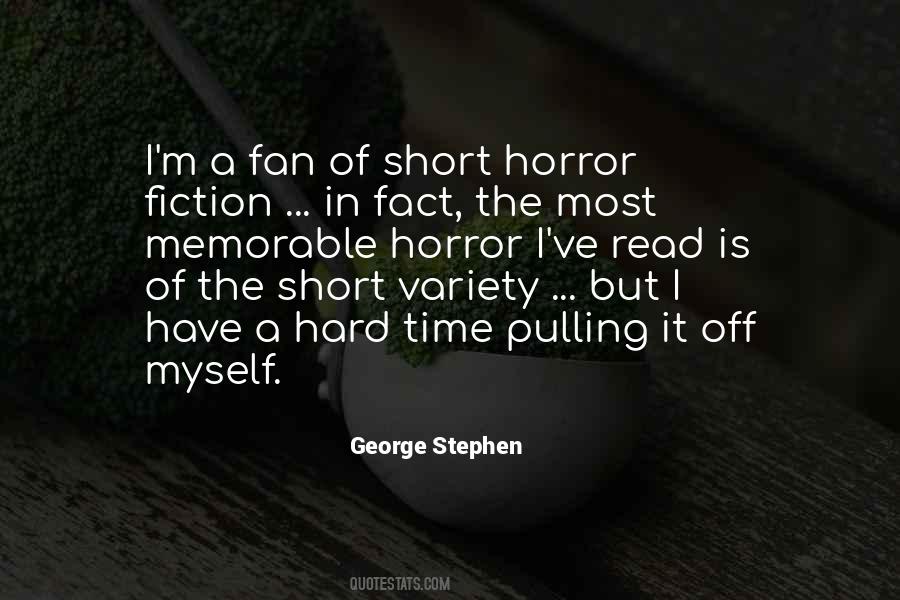 Quotes About Horror Fiction #11633