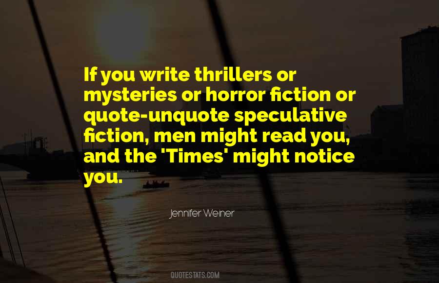 Quotes About Horror Fiction #83284