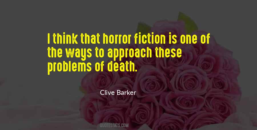 Quotes About Horror Fiction #861294