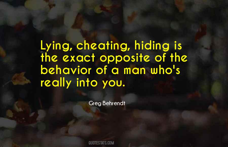 Lying Hiding Quotes #1411618