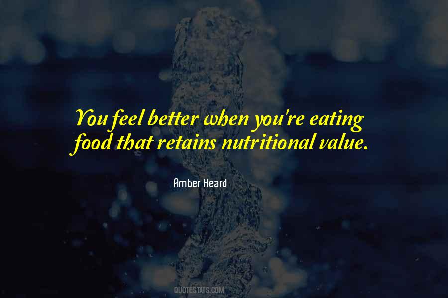 Food Value Quotes #1017715