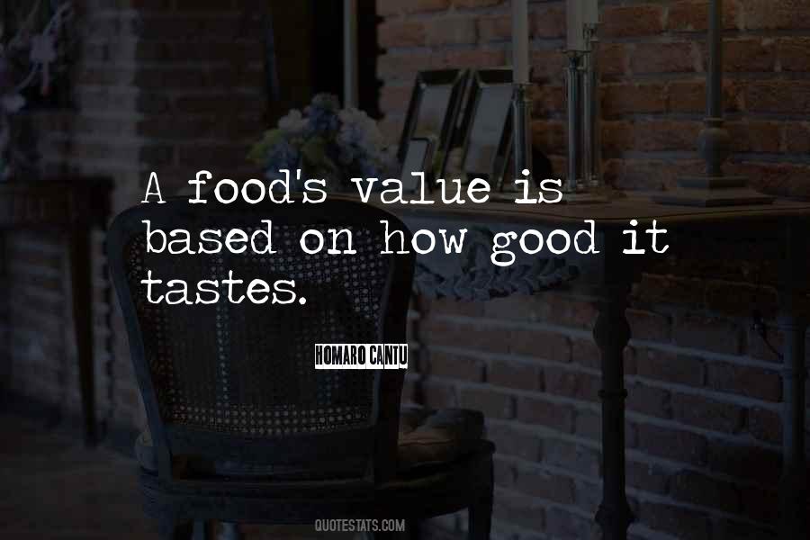 Food Value Quotes #501456