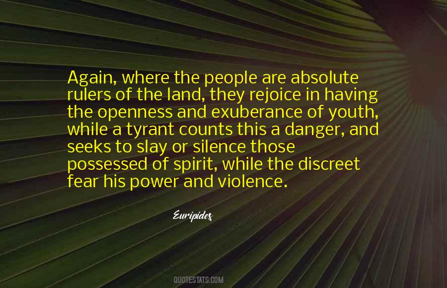 The Power Of Youth Quotes #1374915